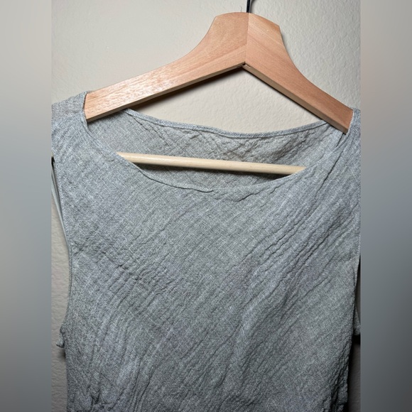 Women’s TAHARI XS VTG RARE linen & Nylon blend boat neck layered dress - Picture 8 of 16